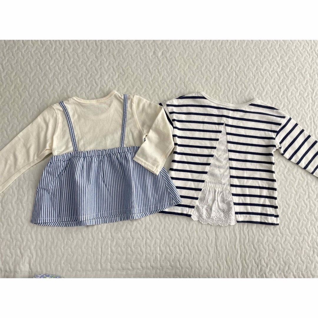 H&M(エイチアンドエム)の【70〜80cm】 女の子服9点セット キッズ/ベビー/マタニティのベビー服(~85cm)(Ｔシャツ)の商品写真