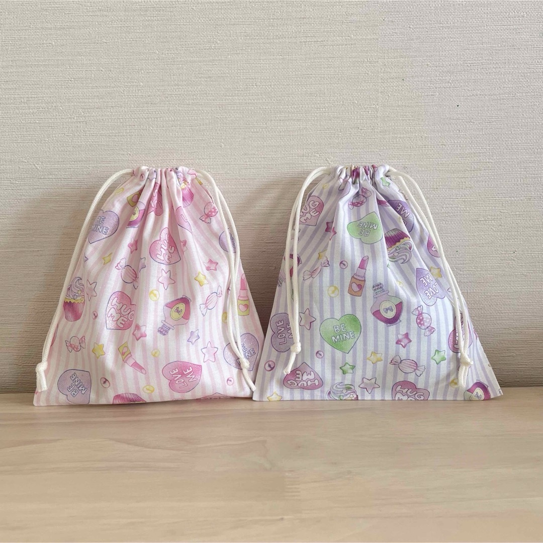 15  コップ袋　2個セット　ハンドメイド ハンドメイドのキッズ/ベビー(外出用品)の商品写真