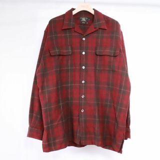 ダブルアールエル(RRL)のRRL　ダブルアールエル　シャツ　ブラウス　ボルドー　チェック　Ⅼ(Tシャツ/カットソー(七分/長袖))