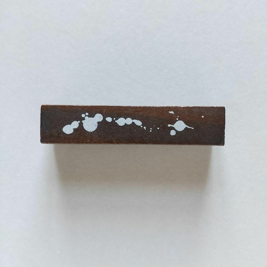 スタンプセット　木製　6個　英字　長方形　はんこ　ハンドメイドに　かわいい ハンドメイドの文具/ステーショナリー(はんこ)の商品写真