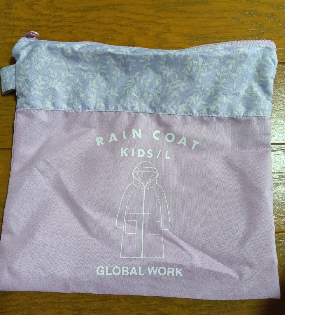 GLOBAL WORK(グローバルワーク)のグローバルワーク　レインコート　キッズ  L キッズ/ベビー/マタニティのキッズ服女の子用(90cm~)(その他)の商品写真