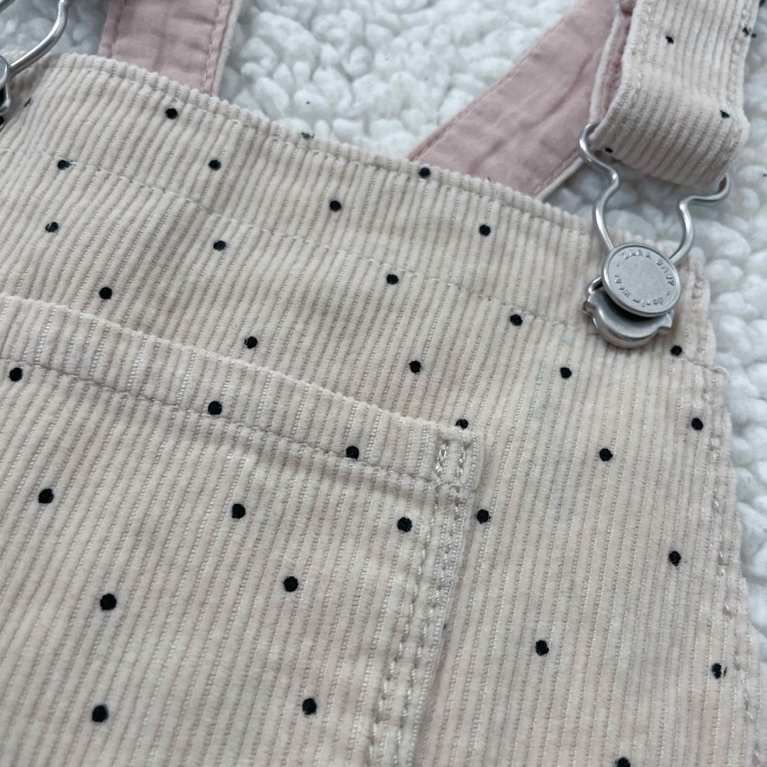 ZARA KIDS(ザラキッズ)のzarababy  ドット柄　ジャンパースカート キッズ/ベビー/マタニティのキッズ服女の子用(90cm~)(スカート)の商品写真