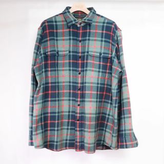 ダブルアールエル(RRL)のRRL　ダブルアールエル　シャツ　ブラウス　青　オレンジ　チェック　Ⅼ(Tシャツ/カットソー(七分/長袖))