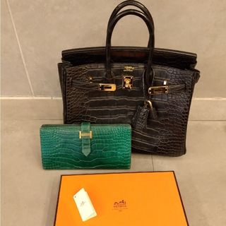 エルメス(Hermes)のHERMES/ベアン　アリゲーター クロコダイル(財布)