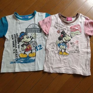 Disney - ディズニーリゾートで購入！ペアTシャツ120＆130