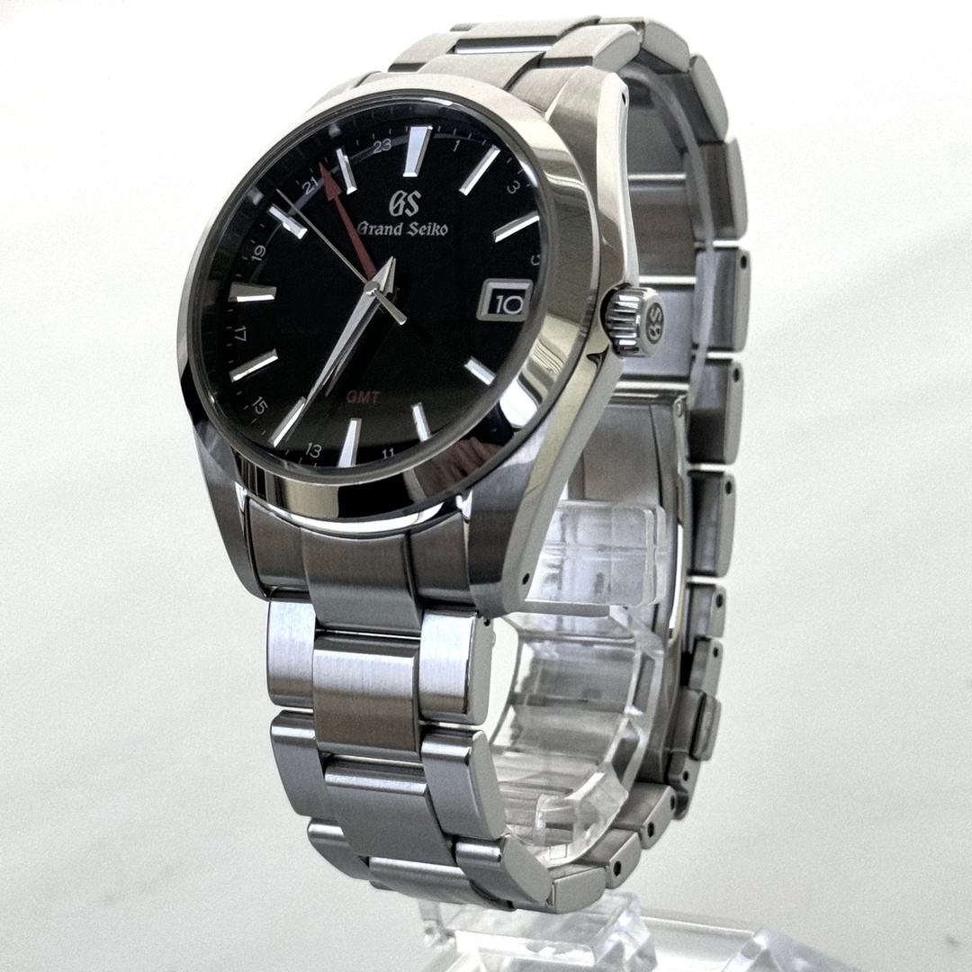 Grand Seiko(グランドセイコー)の【美品】グランドセイコー　ヘリテージコレクション　GMT　SBGN013　9F86-0AF0　クォーツ　デイト表示　黒 メンズの時計(腕時計(アナログ))の商品写真