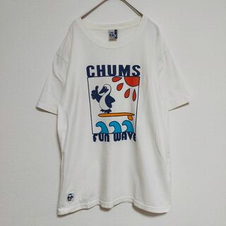 チャムス(CHUMS)のチャムス ロゴTシャツ メンズ レディース ユニセックス 白 M ブービーバード(Tシャツ/カットソー(半袖/袖なし))