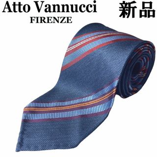 タイユアタイ(TIE YOUR TIE)の【新品】Atto Vannucci アット ヴァンヌッチ ストライプネクタイ15(ネクタイ)