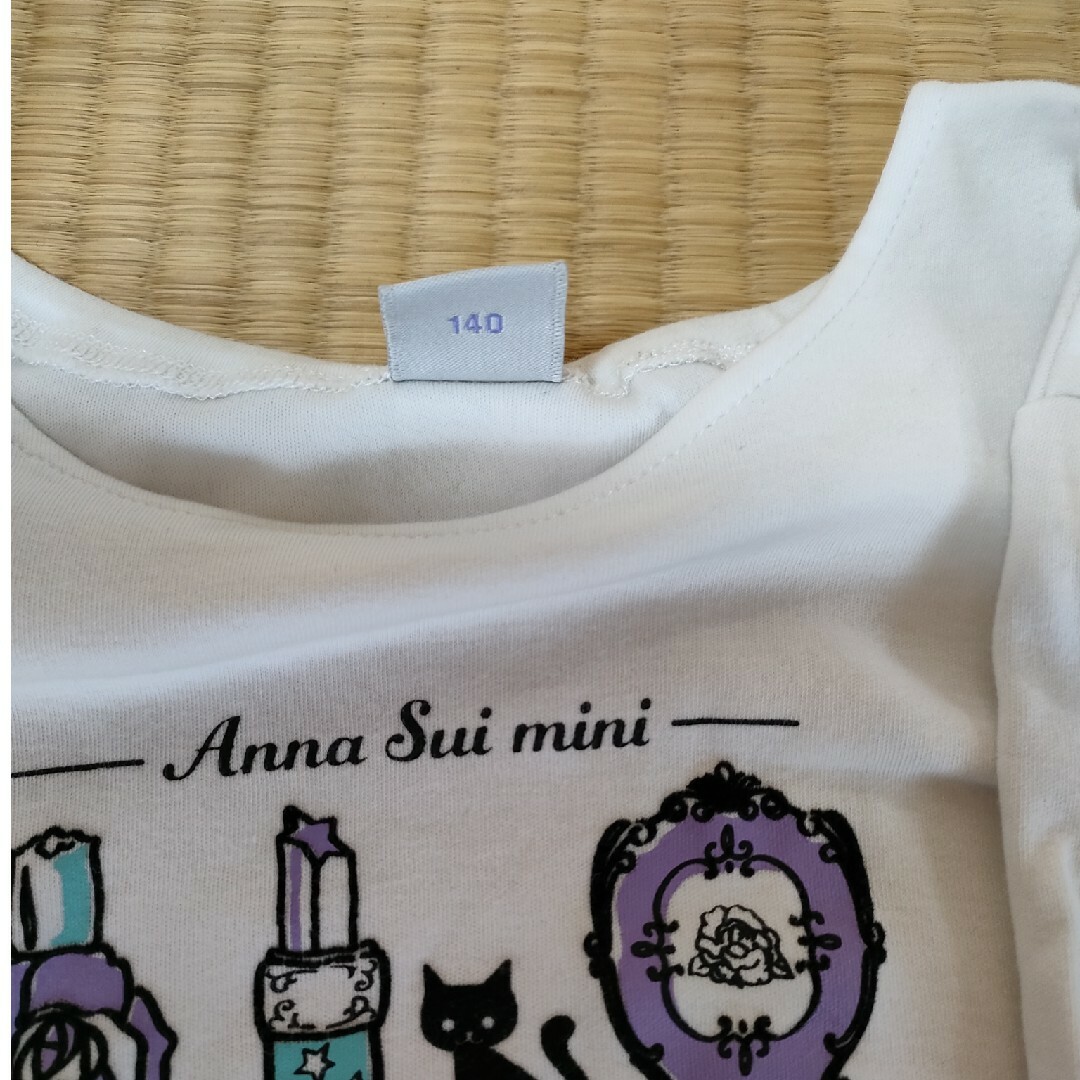 ANNA SUI mini(アナスイミニ)のアナスイミニ　カットソー　140 キッズ/ベビー/マタニティのキッズ服女の子用(90cm~)(Tシャツ/カットソー)の商品写真