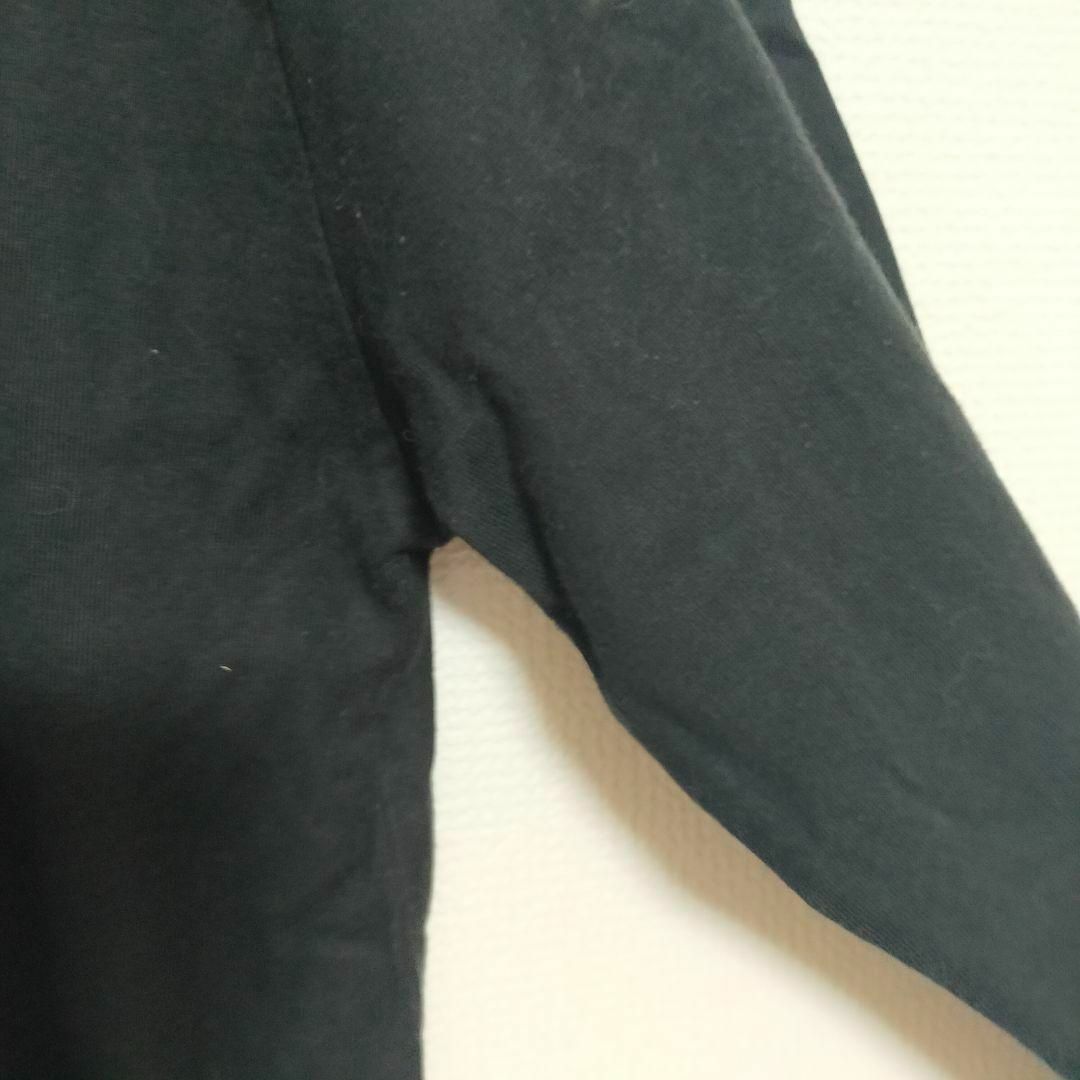 Graniph(グラニフ)のグラニフ ヒゲ紳士 刺繍 Vネック レディース ブラック ユニセックス SS レディースのトップス(Tシャツ(長袖/七分))の商品写真