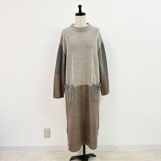 Paul Smith - 21aw PS ポールスミス ウール カシミヤ リブ ニット ロング ワンピース