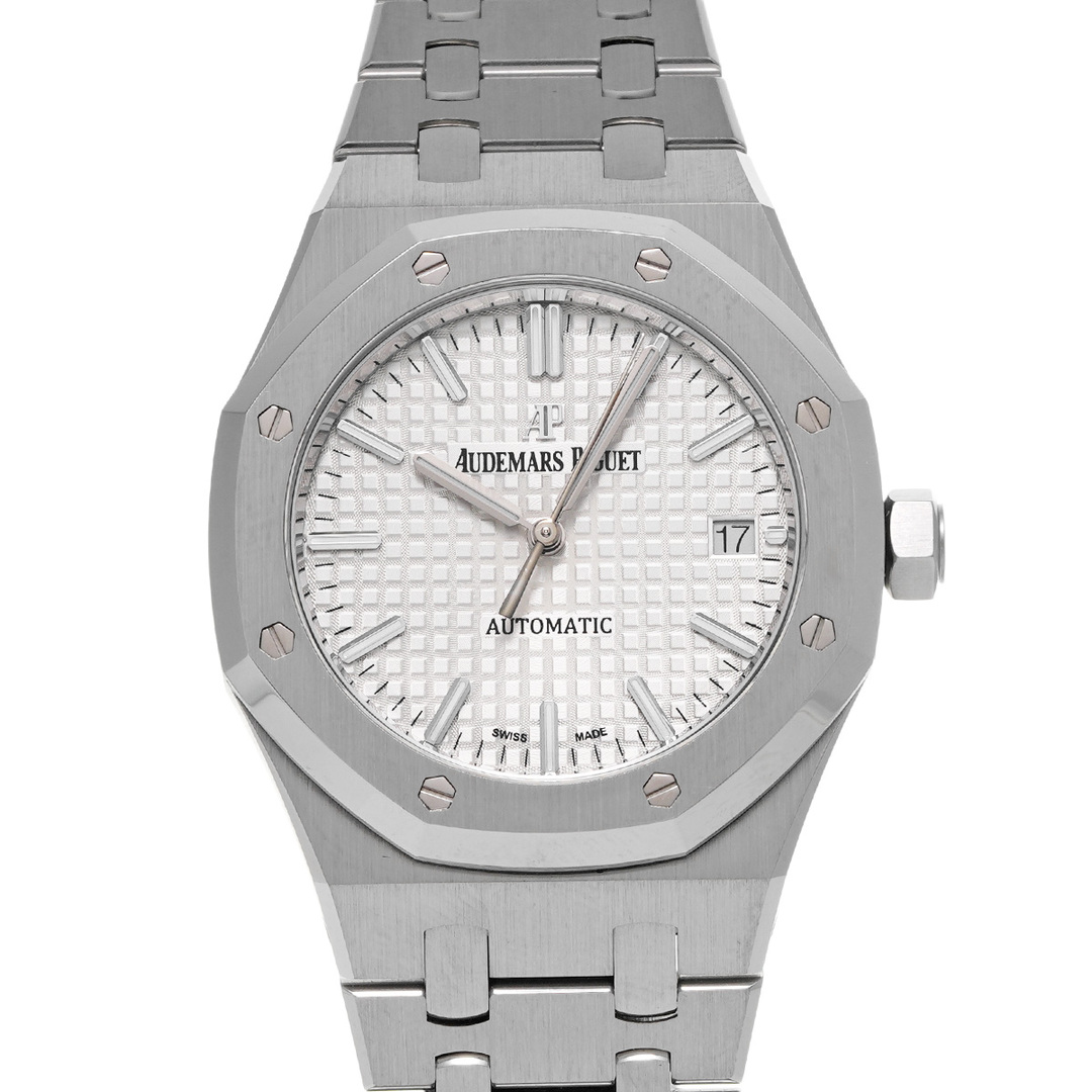 AUDEMARS PIGUET(オーデマピゲ)の中古 オーデマ ピゲ AUDEMARS PIGUET 15450ST.OO.1256ST.01 シルバー ユニセックス 腕時計 レディースのファッション小物(腕時計)の商品写真