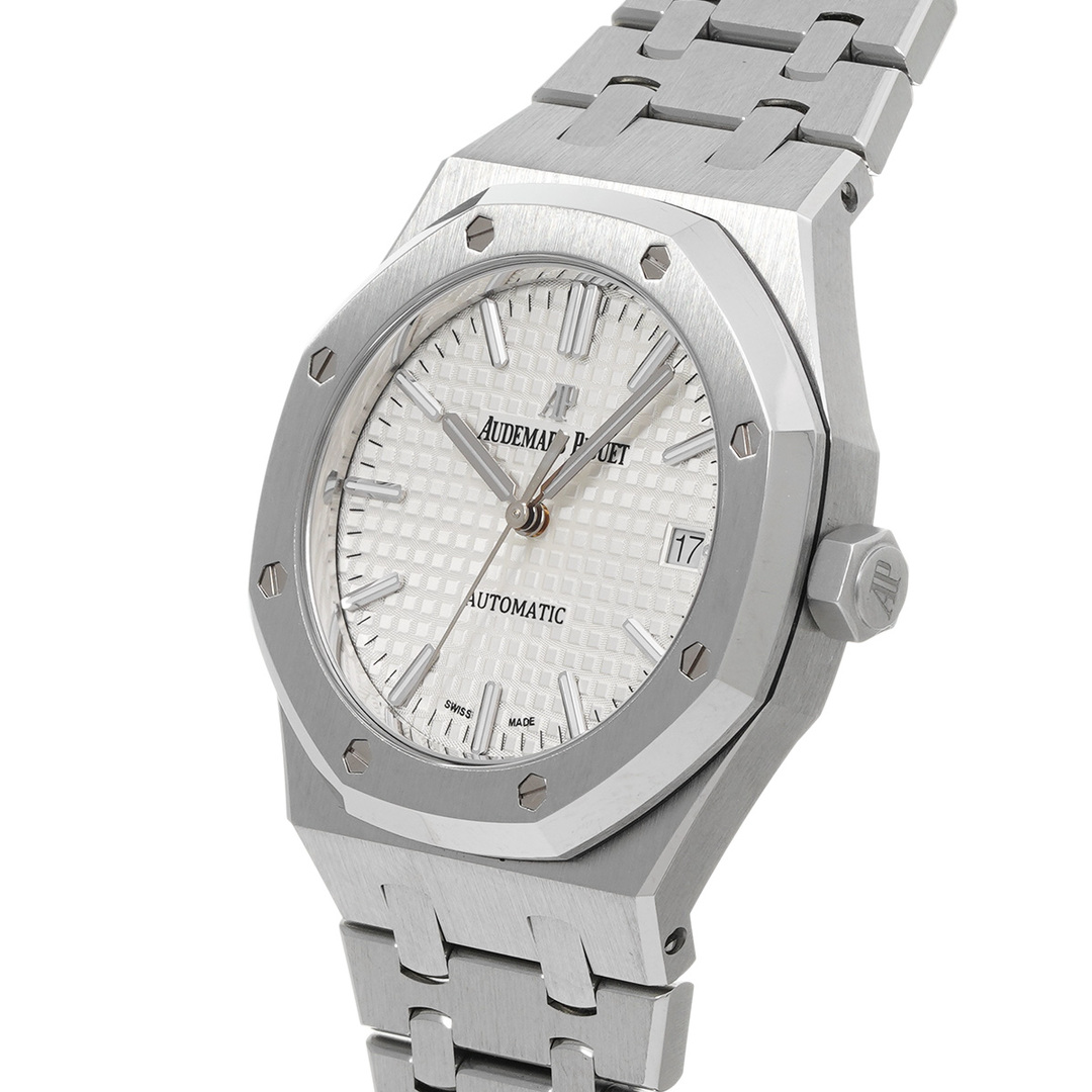 AUDEMARS PIGUET(オーデマピゲ)の中古 オーデマ ピゲ AUDEMARS PIGUET 15450ST.OO.1256ST.01 シルバー ユニセックス 腕時計 レディースのファッション小物(腕時計)の商品写真