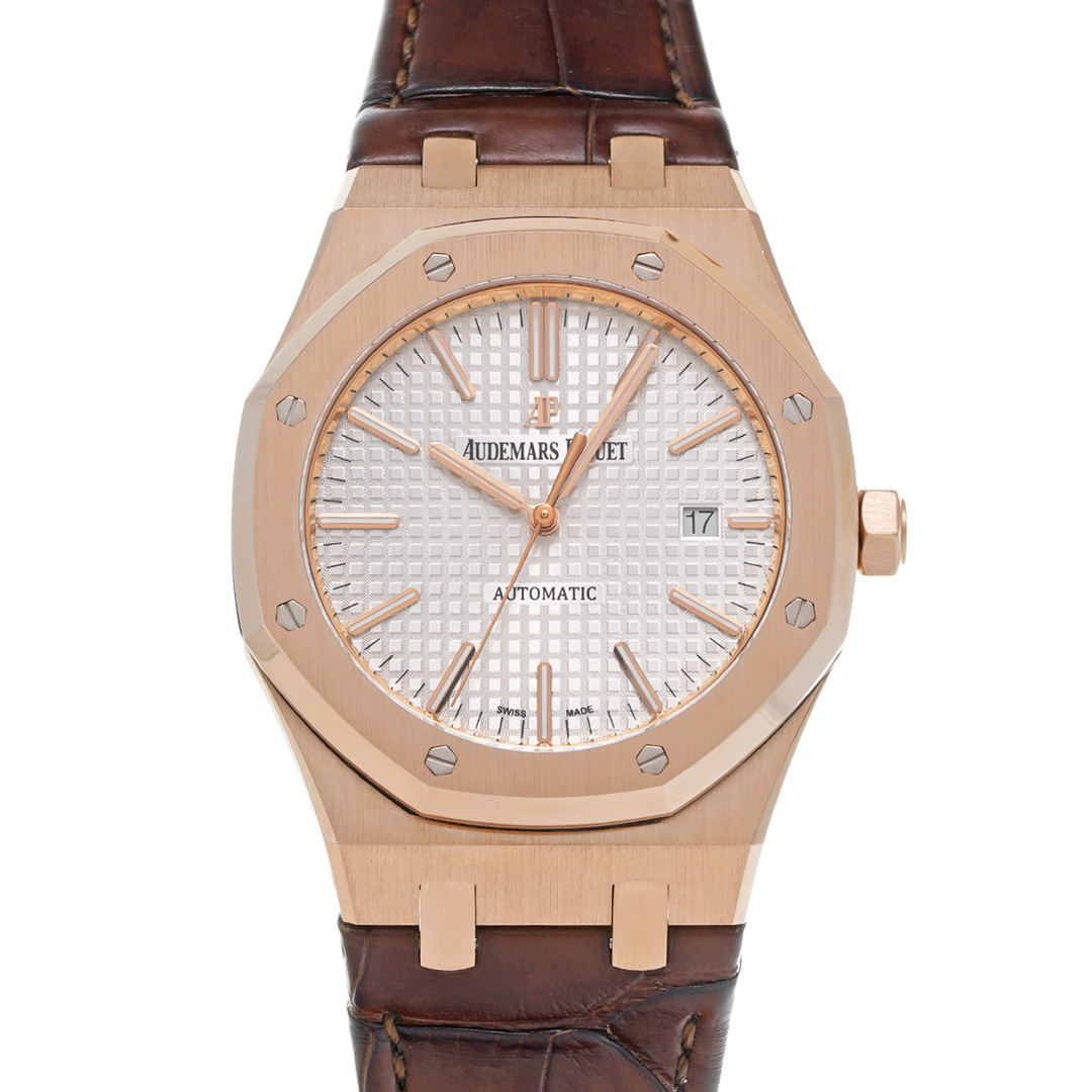 AUDEMARS PIGUET(オーデマピゲ)の中古 オーデマ ピゲ AUDEMARS PIGUET 15400OR.OO.D088CR.01 シルバー メンズ 腕時計 メンズの時計(腕時計(アナログ))の商品写真