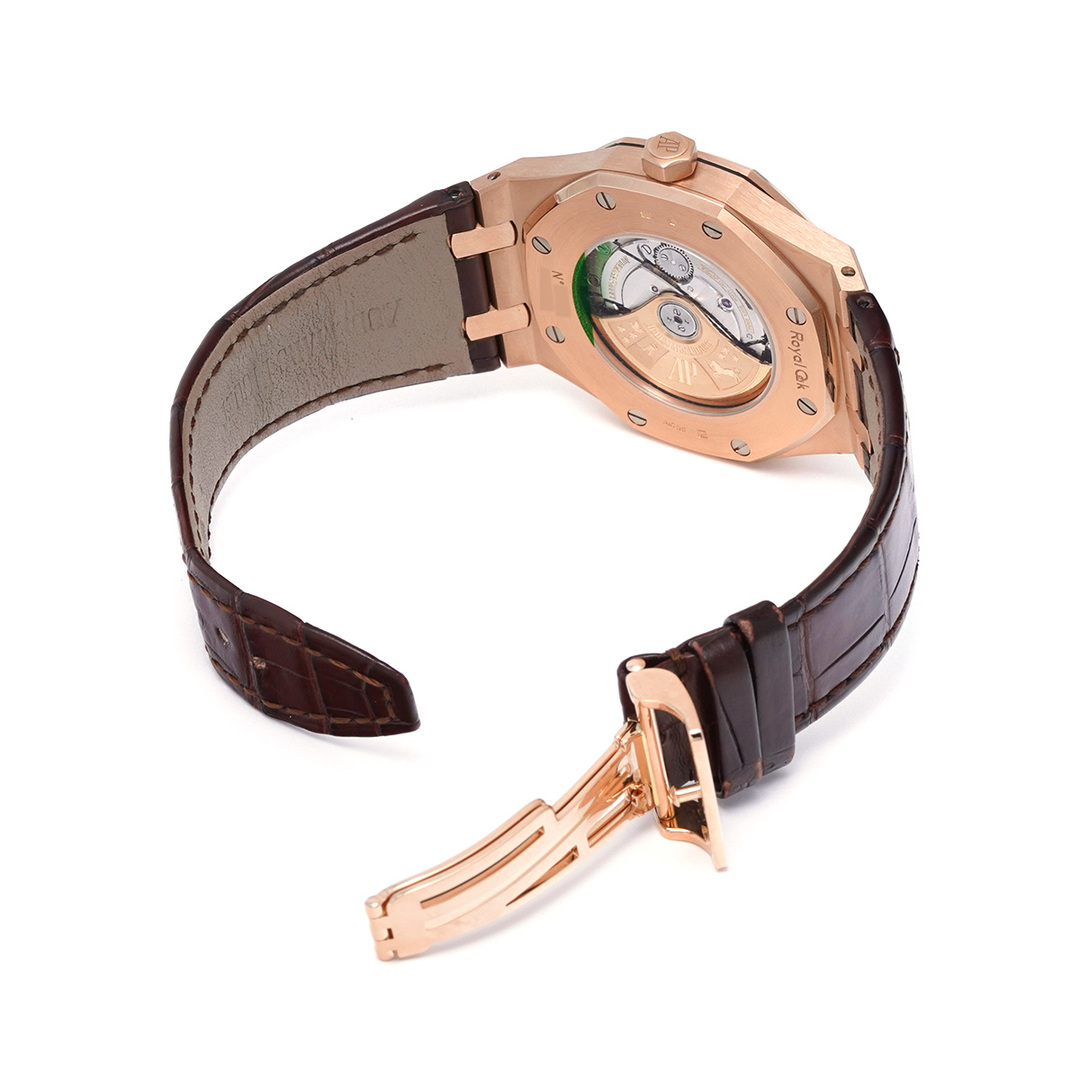 AUDEMARS PIGUET(オーデマピゲ)の中古 オーデマ ピゲ AUDEMARS PIGUET 15400OR.OO.D088CR.01 シルバー メンズ 腕時計 メンズの時計(腕時計(アナログ))の商品写真