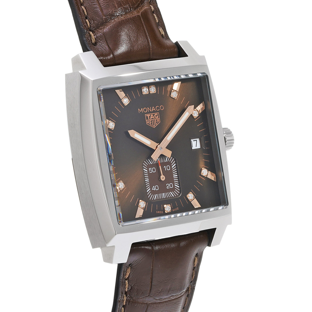 TAG Heuer(タグホイヤー)の中古 タグ ホイヤー TAG HEUER WAW131E.FC6420 ブラウン /ダイヤモンド レディース 腕時計 レディースのファッション小物(腕時計)の商品写真