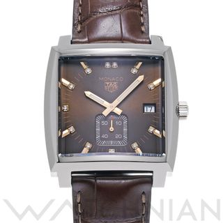 タグホイヤー(TAG Heuer)の中古 タグ ホイヤー TAG HEUER WAW131E.FC6420 ブラウン /ダイヤモンド レディース 腕時計(腕時計)