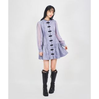 axes femme - axes femme 新品未使用タグ付　チャイナティアード　ミニワンピース　