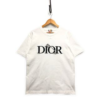 DIOR ディオール× JUDY BLAME 品番 043J625B0554 ロゴ 安全ピン 刺繍 半袖Ｔシャツ 白 サイズL 正規品 / 32689