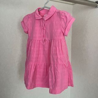 ベビーギャップ(babyGAP)の値下げ baby gap ギャップ ベビー コットン ワンピース 80cm(ワンピース)