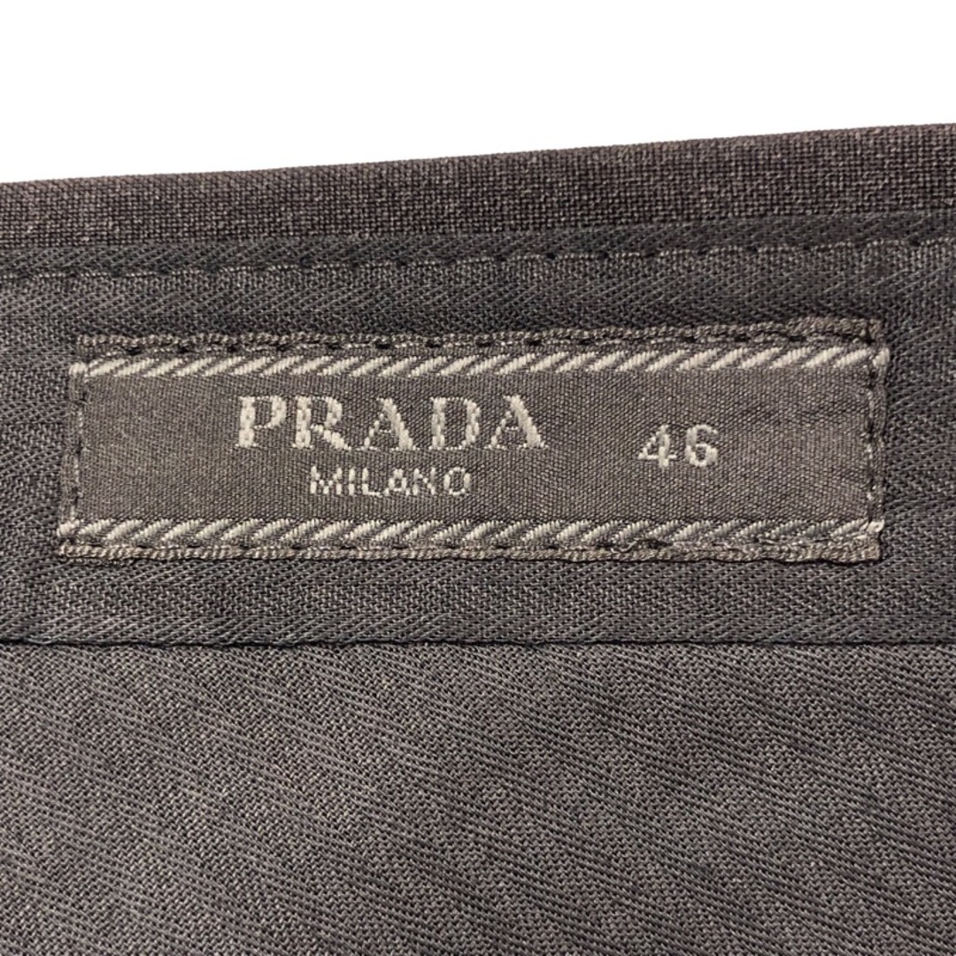 PRADA(プラダ)の　プラダ PRADA スラックスパンツ DNA955 グレー ウール メンズ パンツ メンズのパンツ(ワークパンツ/カーゴパンツ)の商品写真