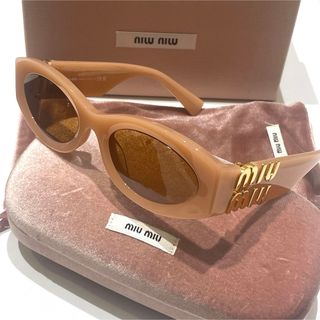 MIU MIU♦︎ミュウミュウ グリンプス ロゴサングラス ピンクSMU11W