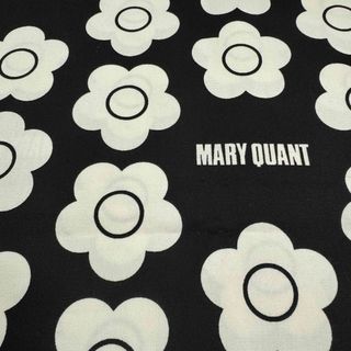 マリークワント(MARY QUANT)のマリークワント MARY QUANT 生地  黒色  花柄 オックス  1m(生地/糸)