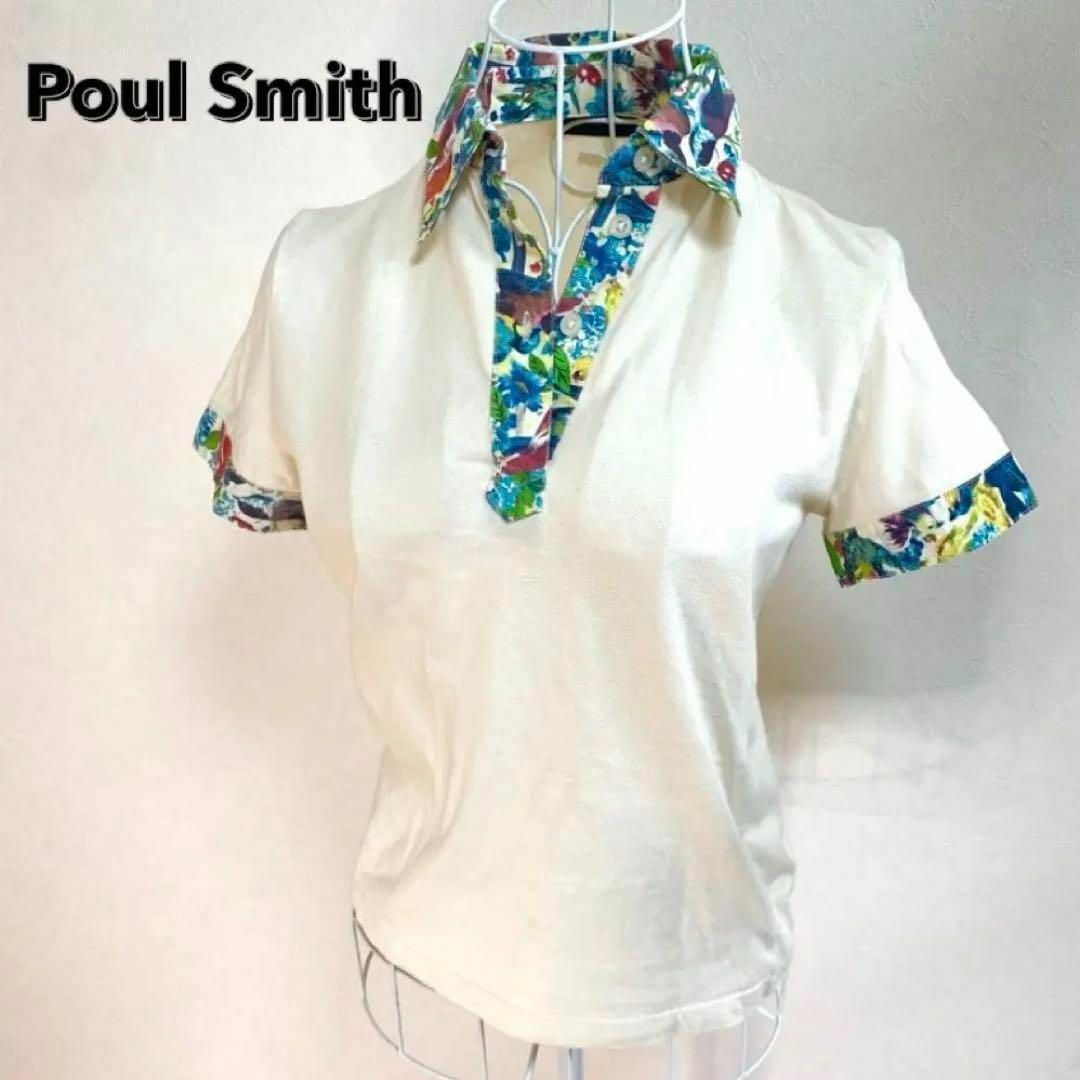 Paul Smith(ポールスミス)の【美品】　ポールスミス　花柄　半袖　Tシャツ　お洒落　Mサイズ レディースのトップス(Tシャツ(半袖/袖なし))の商品写真