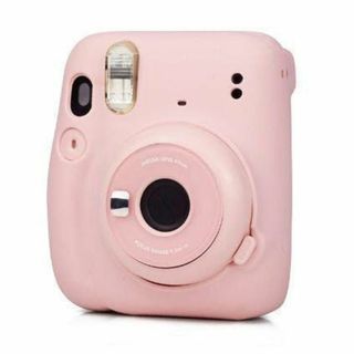 【迅速発送】チェキ　instax mini11　専用シリコンケース　ピンク(フィルムカメラ)