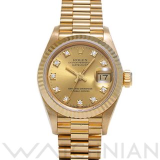 ロレックス(ROLEX)の中古 ロレックス ROLEX 69178G S番(1994年頃製造) シャンパン /ダイヤモンド レディース 腕時計(腕時計)