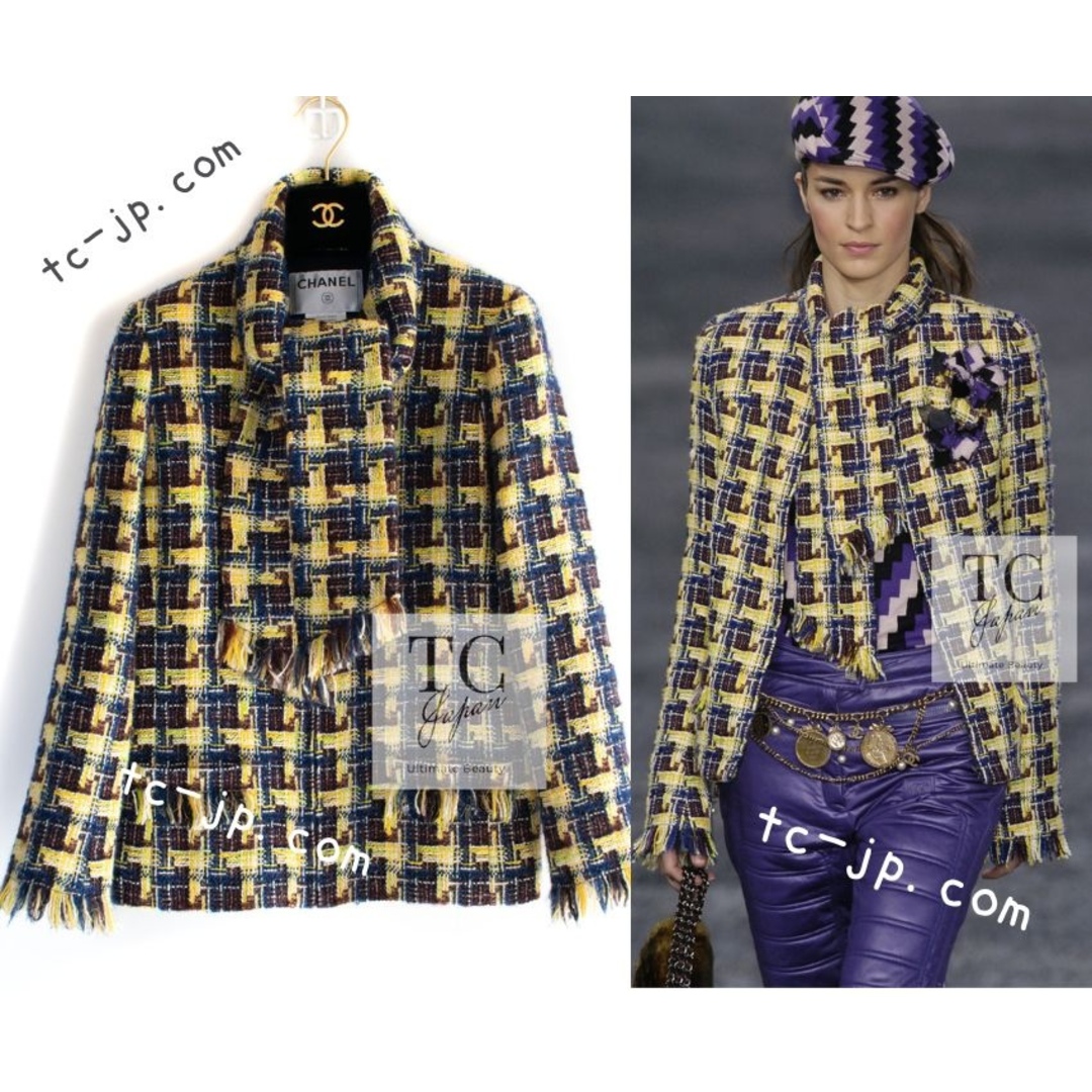 CHANEL - シャネル ジャケット 36 CHANEL イエロー ウール CHANEL - シャネル ジャケット 36 CHANEL イエロー ウール