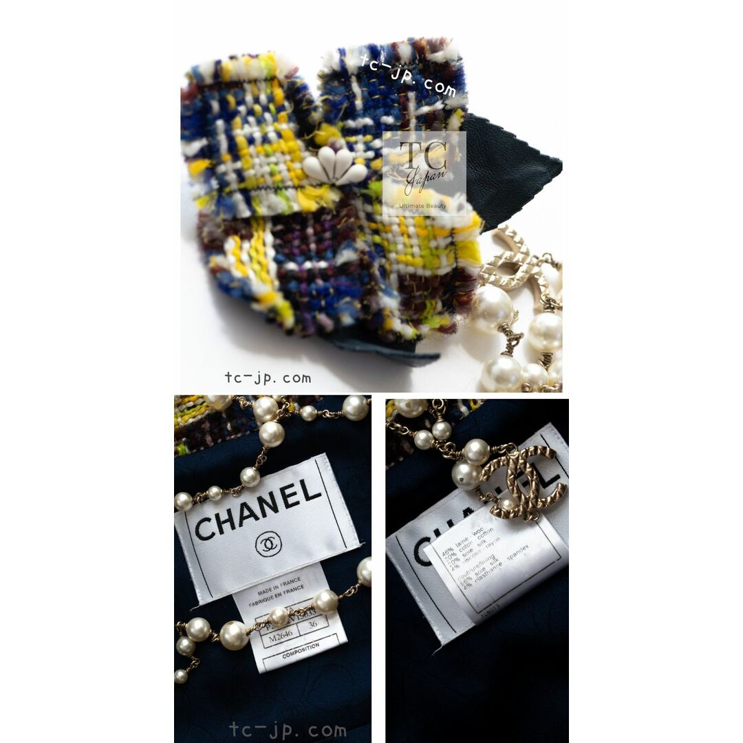 CHANEL - シャネル ジャケット 36 CHANEL イエロー ウール CHANEL - シャネル ジャケット 36 CHANEL イエロー ウール