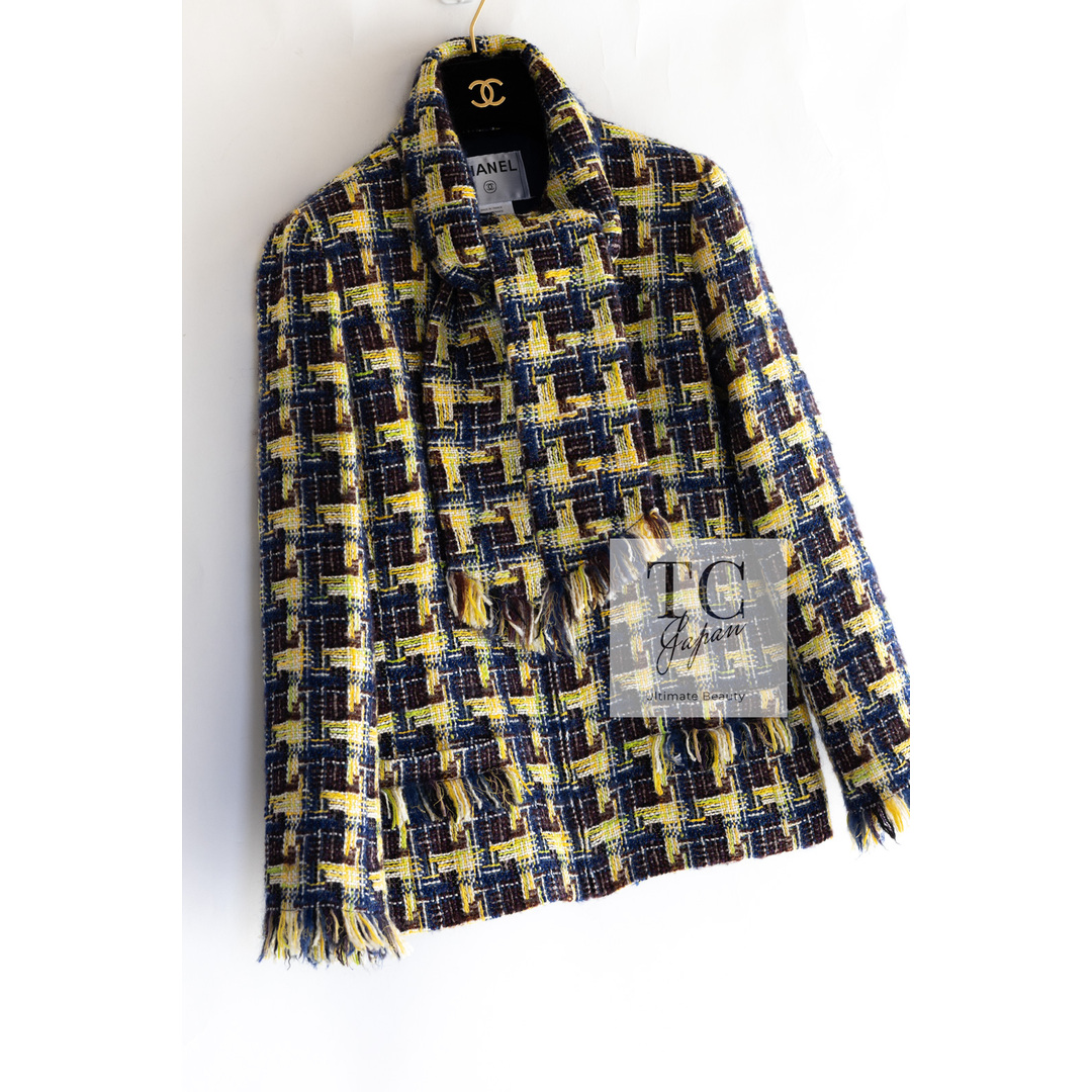 CHANEL - シャネル ジャケット 36 CHANEL イエロー ウール CHANEL - シャネル ジャケット 36 CHANEL イエロー ウール