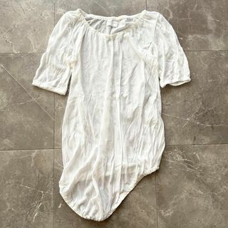 ヘルムートラング(HELMUT LANG)のヘルムートラング 本人期 アーカイブ 変形カットソー Tシャツ イタリア製 XS(Tシャツ(半袖/袖なし))