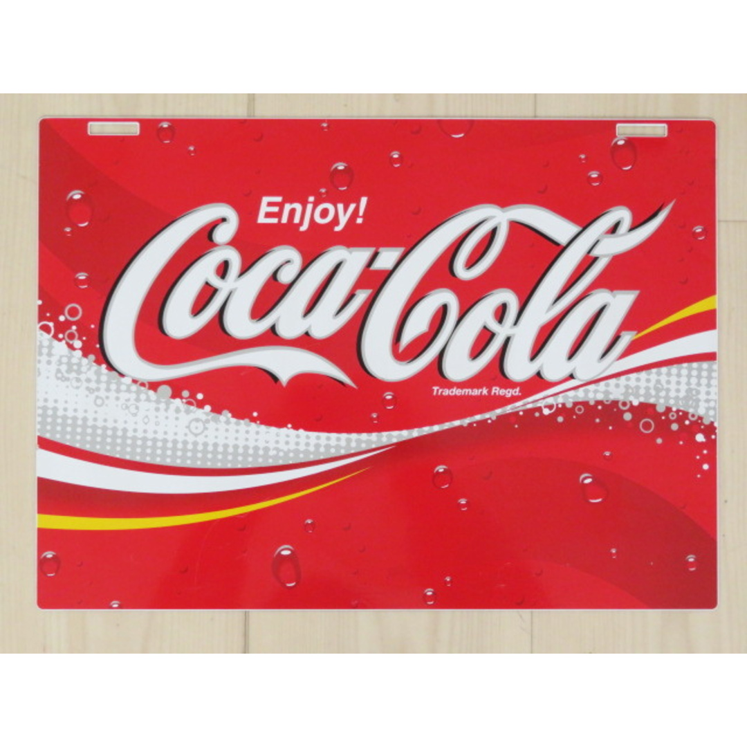 コカ・コーラ(コカコーラ)のS04 コカ・コーラ ブリキ看板 ディスプレイ 店頭用 インテリア/住まい/日用品のインテリア小物(その他)の商品写真