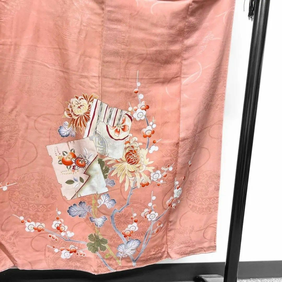 アンティーク　刺繍　金駒刺繍　乱菊模様　訪問着　着物　035w レディースの水着/浴衣(その他)の商品写真