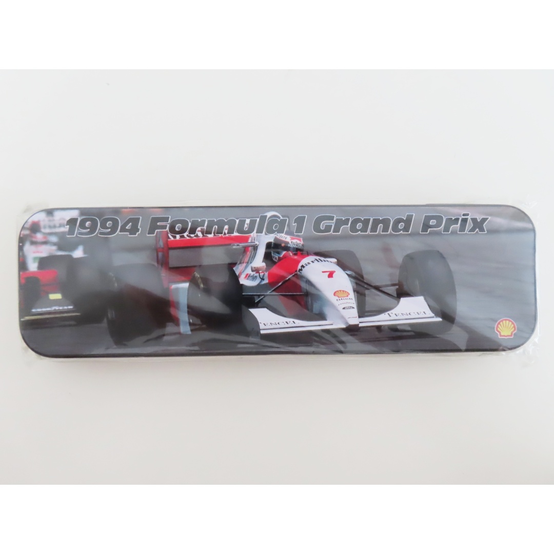 M04 1994 Formula 1 Grand Prix 缶ペンケース フォーミュラ Mclaren マクラーレン F1 90年代 当時物 インテリア/住まい/日用品の文房具(ペンケース/筆箱)の商品写真