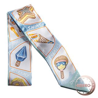 エルメス(Hermes)のHERMES エルメス Funny Ice Cream ファニーアイスクリーム 064109S 03 ツイリー スカーフ ブルー マルチカラー【中古】(その他)