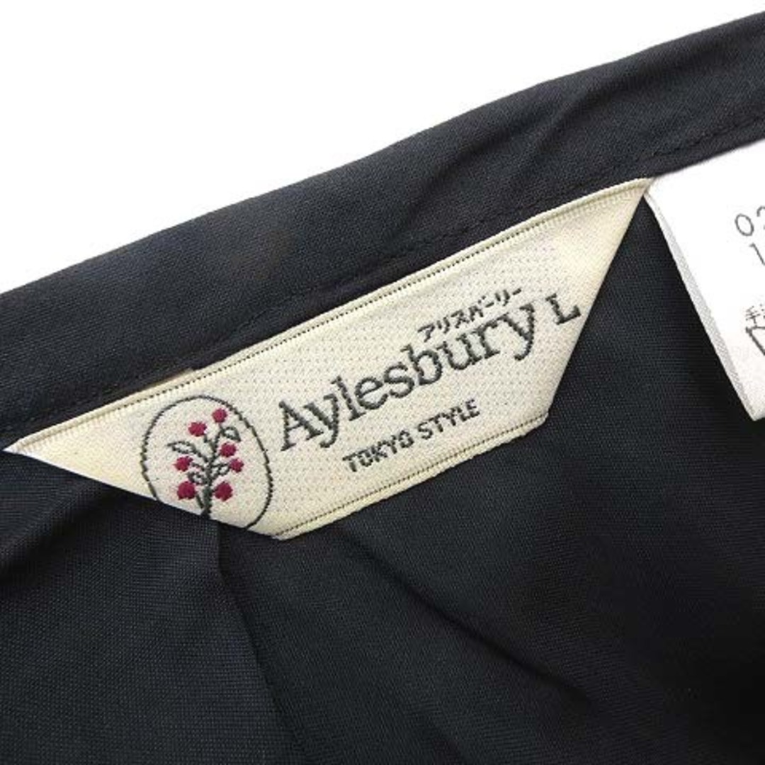 Aylesbury(アリスバーリー)のアリスバーリー スカート シフォン ドット 総柄 とろみ フレア ひざ丈 17号 レディースのスカート(ひざ丈スカート)の商品写真