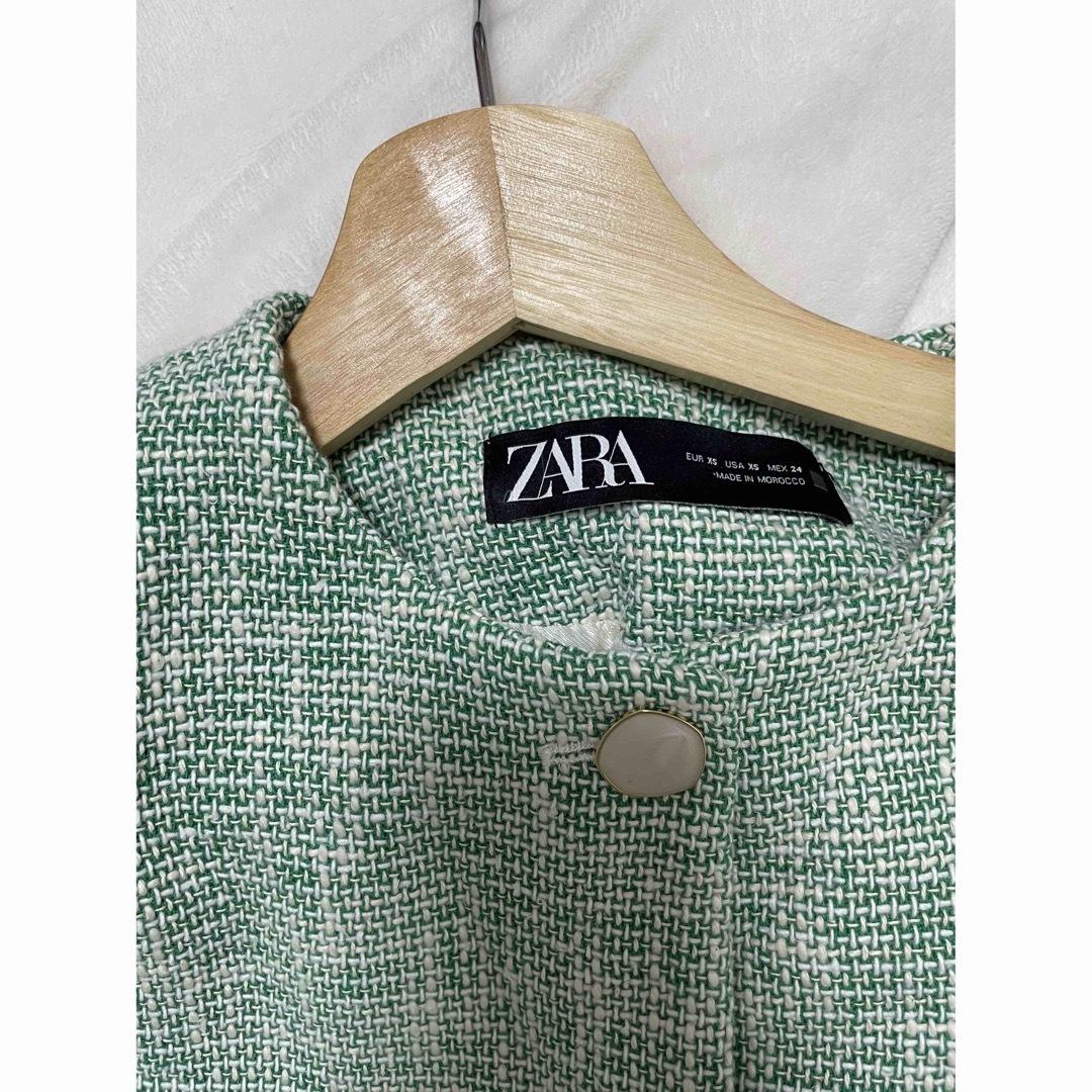 ZARA(ザラ)のZARA ツイードジャケット レディースのジャケット/アウター(テーラードジャケット)の商品写真