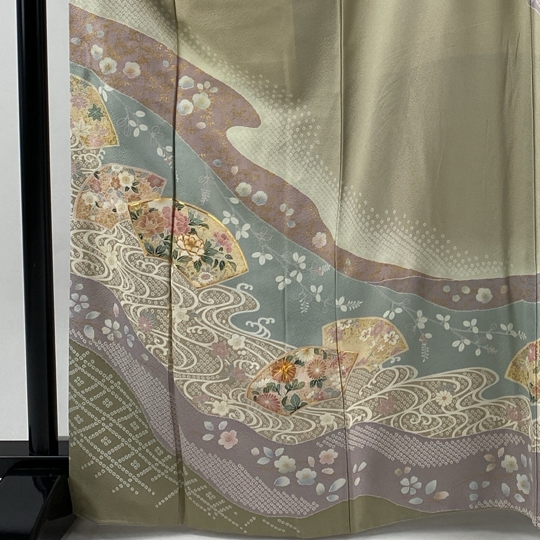 訪問着 身丈166.5cm 裄丈67cm 正絹 名品 【中古】 レディースの水着/浴衣(着物)の商品写真