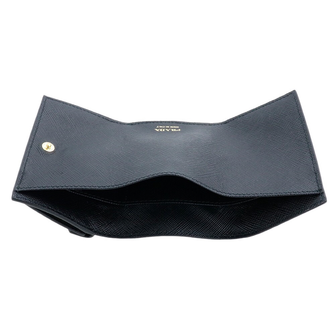 PRADA(プラダ)のプラダ 三つ折り財布 1MH021 QHH F0002 NERO ネロ ブラック レディースのファッション小物(財布)の商品写真