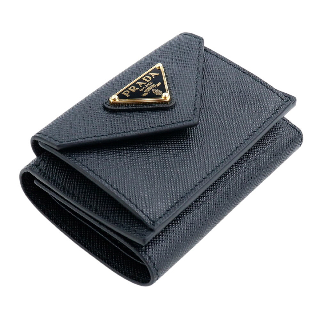 PRADA(プラダ)のプラダ 三つ折り財布 1MH021 QHH F0002 NERO ネロ ブラック レディースのファッション小物(財布)の商品写真