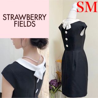 ストロベリーフィールズ(STRAWBERRY-FIELDS)の美品！STRAWBERRY FIELDS ストロベリーフィールズ ワンピース　M(ひざ丈ワンピース)