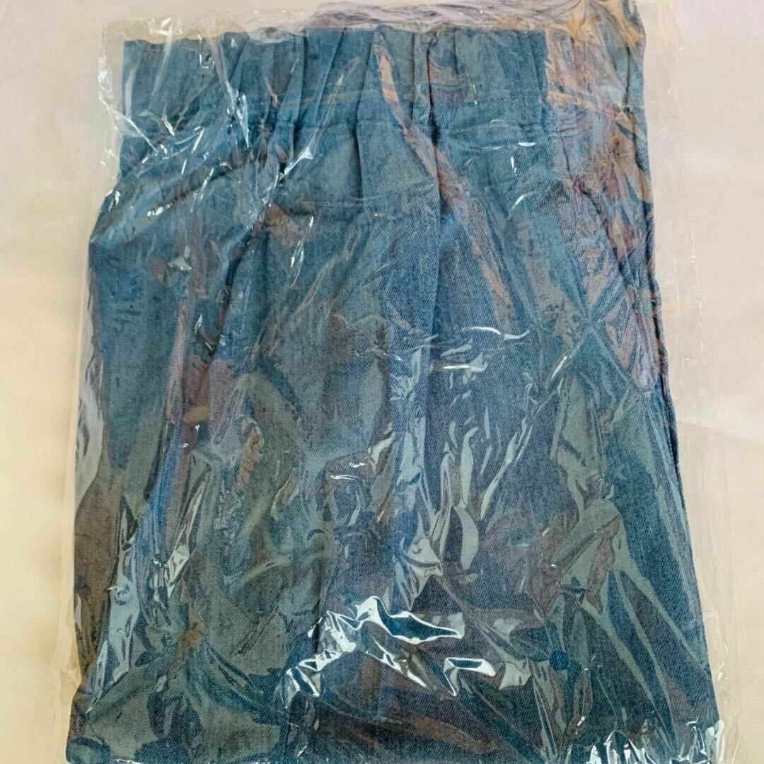 ライトブルー デニムスカート Aライン フレア フレアスカート レディースのスカート(ロングスカート)の商品写真