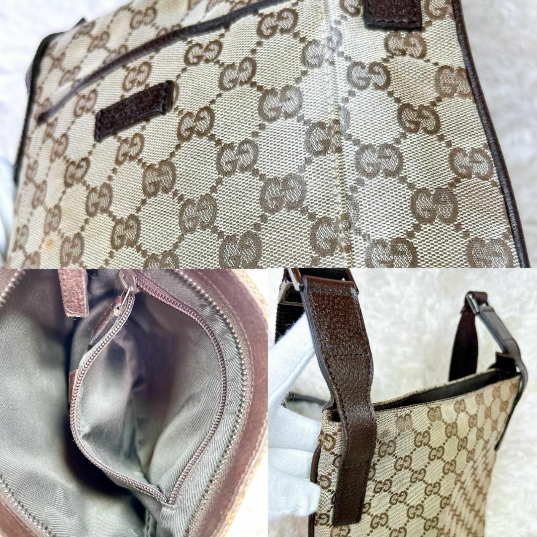 Gucci(グッチ)の☆大人気☆グッチ GUCCI GGキャンバス ショルダーバッグ ブラウン 茶 レディースのバッグ(ショルダーバッグ)の商品写真