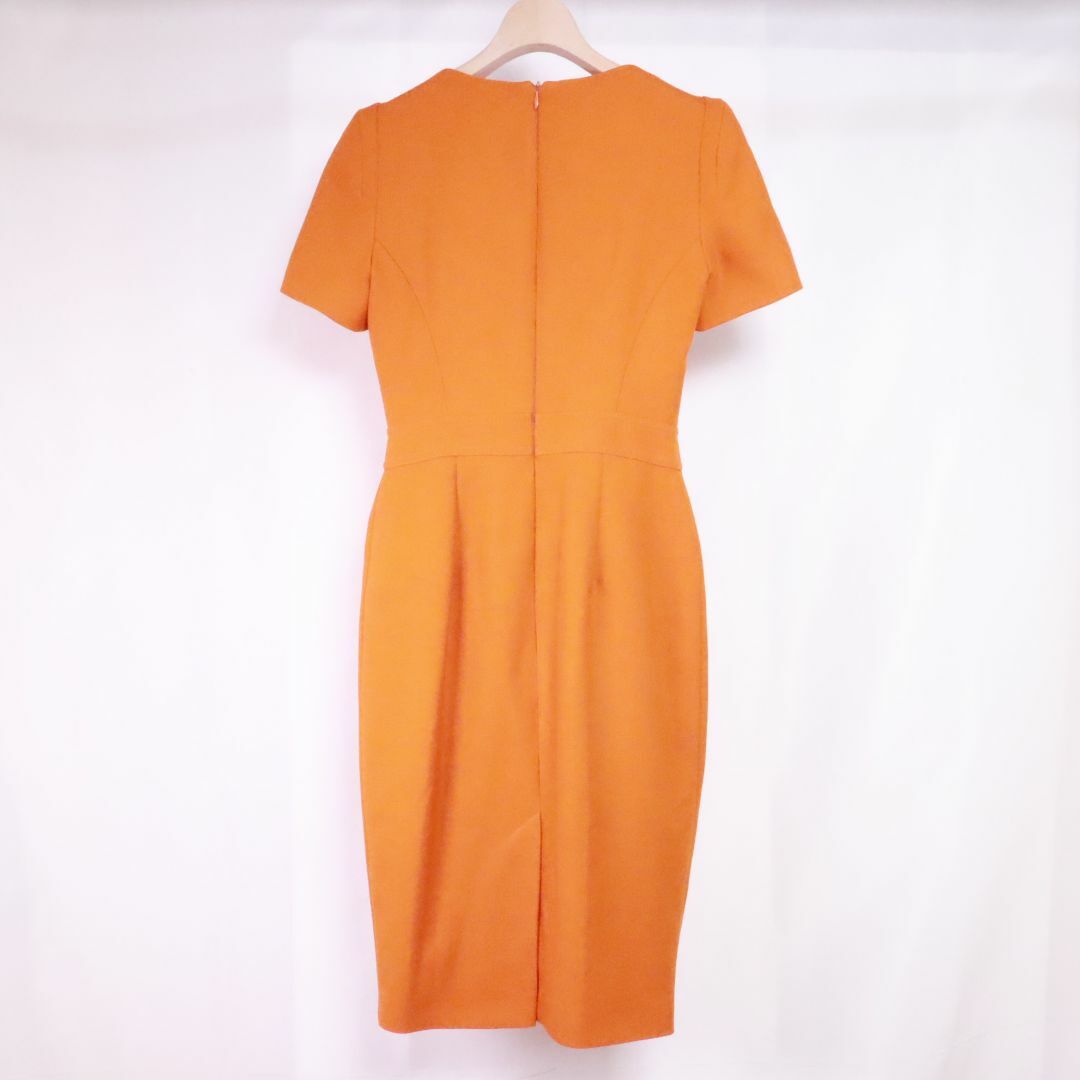 Karen Millen(カレンミレン)のKaren Millen　カレンミレン　ドレス　オレンジ　XS　オレンジ レディースのフォーマル/ドレス(ミディアムドレス)の商品写真