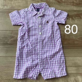 ベビーギャップ(babyGAP)のBaby GAP ベビーギャップ　ロンパース　80 半袖(ロンパース)