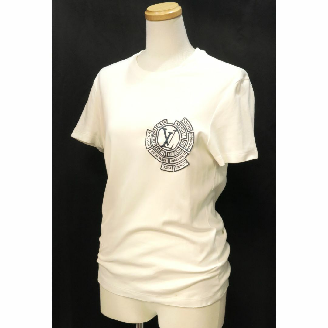 ルイヴィトン Tシャツ size XS ワッペンロゴ刺繍 白 ホワイト ルイヴィトン Tシャツ size XS ワッペンロゴ刺繍 白 ホワイト