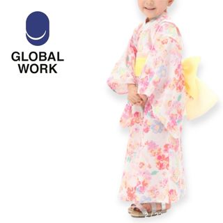グローバルワーク(GLOBAL WORK)のグローバルワーク　キッズ　カンタンユカタセット　M(甚平/浴衣)